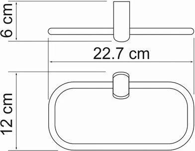Полотенцедержатель WasserKraft Berkel K-6860