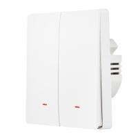 Выключатель HOMMYN настенный zigbee 2 клавиши (без нейтрали) SWZBNN02W