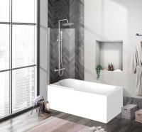 Душевая шторка на ванну BelBagno UNO-V-1-90/150-C-Cr
