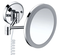 Зеркало WasserKraft K-1004 с LED-подсветкой, 3-х кратным увеличением