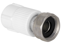 Муфта TEBO бел. PP-R с накидной гайкой 20x1/2quot; (мет.штуцер) (40/240), арт. 030021001