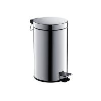Корзина для мусора с педалью, 8л AQUATEK, полир. хром AQ4992CR