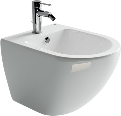 CN4003 Подвесное биде METROPOL Rimless, 1 отверстие под смеситель, с крепежом