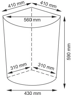 Плетеная корзина для белья с крышкой WasserKraft Salm WB-270-L