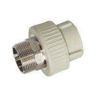 Муфта TEBO сер. PP-R комбинированная 40x1 1/4quot; НР под ключ (5/30), арт. 031020710