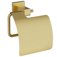 Держатель туалетной бумаги Timo Selene 17042/17с крышкой Золотой