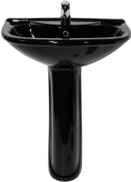 45174100302 Умывальник с пьедесталом Престиж-55 с/о, черный