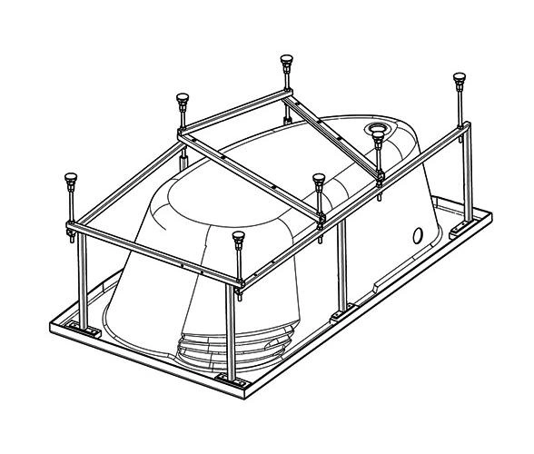 Монтажный комплект для ванны Santek Майорка XL 160х95 1.WH11.2.429