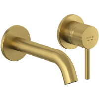 Смеситель для раковины Kludi Bozz 38244N076 встраиваемый, без донного клапана, Золотой