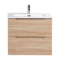 База под раковину подвесная BelBagno ETNA-600-2C-SO-WO-P Rovere Bianco, без раковины