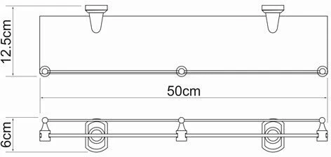 Полка WasserKraft Oder K-3044