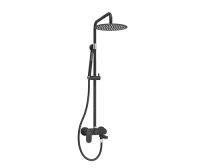 Душевой комплект WasserKRAFT Elbe 7400 A174.258.217.CB, тропический дождь, черный, матовый