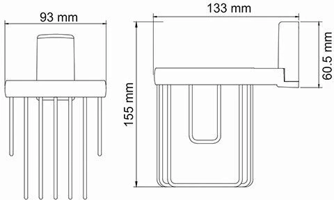 Держатель освежителя WasserKraft Leine K-5045