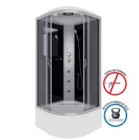 Душ.каб. NG-2508-14G (900х900х2150) высокий поддон(40см) стекло ТОНИРОВАННОЕ 4 места