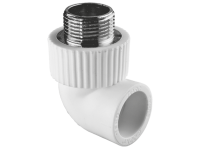 Угольник TEBO бел. PP-R комб. 25х3/4quot; НР (15/90), арт. 030030607