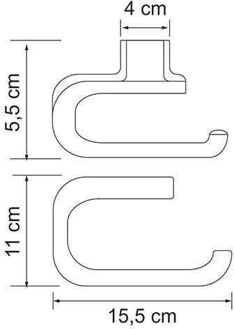 Держатель туалетной бумаги WasserKraft Kammel K-8396