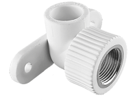 Угольник TEBO бел. PP-R комб. 20х1/2quot; НР с креплен. (20/80), арт. 030033902