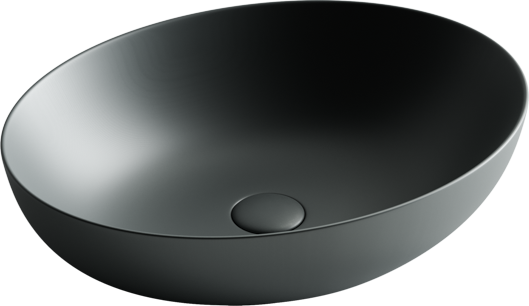 CN6017MDH Умывальник чаша накладная овальная (цвет Темный Антрацит Матовый) Element 520*395*130мм