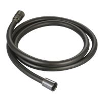 AQM1502GM Шланг душевой, ПВХ, 1500 мм, с латунными коническими гайками и защитой от перекручивания, металл