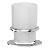 Держатель со стаканом настольный (матовое стекло; хром) (ARTWELLE) AWE 001