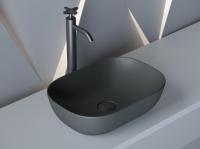 CN6009MDH Умывальник чаша накладная прямоугольная Темный Антрацит Матовый Element 455*325*135 мм