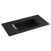 CN7002MB Умывальник накладной прямоугольный Element 913*466*171мм чёрный