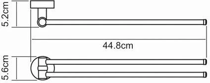 Полотенцедержатель WasserKraft Isen K-4031