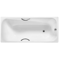 Ванна Wotte Start, чугун, белая, 170х75х47,5 см, глянцевая, регулируемая высота