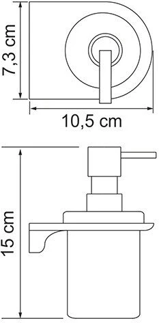 Дозатор для жидкого мыла WasserKraft Kammel K-8399