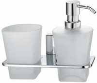 Держатель стакана и дозатора WasserKraft Leine K-5089