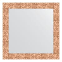 Зеркало настенное EVOFORM в багетной раме соты медный, 66х66 см, BY 3146
