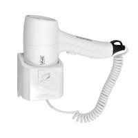 Фен для волос настенный "Puff-1205", белый, 1,2 кВт