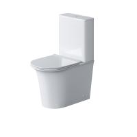 Унитаз GR-4469S Galaxy (610*365*830) напольный БЕЗОБОДКОВЫЙ с тонкой крышкой, 2 места