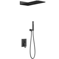 Душевая система Timo "Briana" SX-7139/03SM, верхний тропический душ, черный