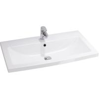 Умывальник Cersanit Como 80, мебельный, отверстие под смеситель, отверстие перелива