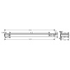 Стеклянная полка Hansgrohe Rainfinity 50 26844000 Хром