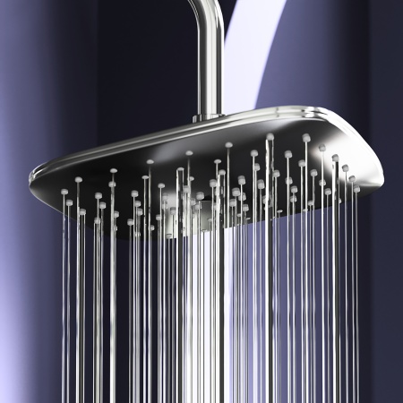 DX218092000 Option, душевая система с ТМС для душа: верхний душ 230*230мм, ручной душ 120мм, 3 режим