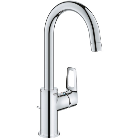 Смеситель для раковины Grohe "BauLoop" 23763001, рычажный, хром, длина излива 14 см