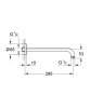 Кронштейн для верхнего душа Grohe Rainshower neutral 28576000 Хром