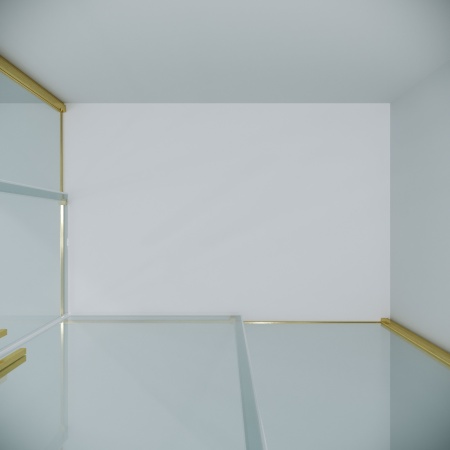 Душ.ограждение 300.K33.01.1280.32.00 Galaxy (120*80*195) золото сатин, стекло прозрачное, 2 места