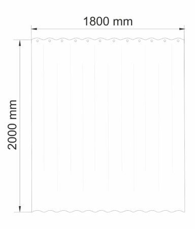 Штора для ванной WasserKraft Leine SC-38101