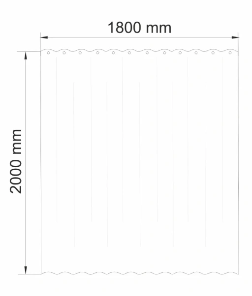 Штора для ванной WasserKraft Leine SC-38101