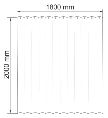 Штора для ванной WasserKraft Isar SC-73101