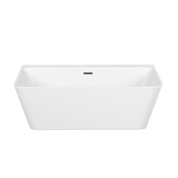 FB14 Ванна SANCOS акриловая отдельностоящая 1700*750*580мм бел. слив-перелив в комплекте, хром