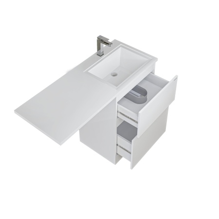 Раковина "МАРСАЛ-120 см" правая белая + кронштейн