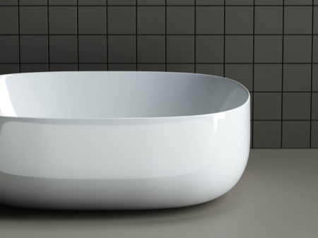 CN6018 Умывальник чаша накладная овальная Element 460*350*155мм