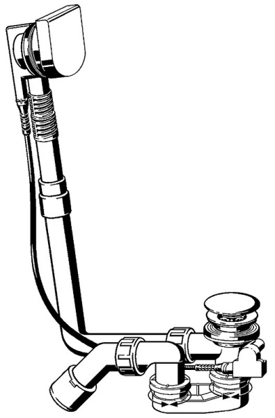 Слив-перелив Viega Multiplex 617111 733582 полуавтомат Хром