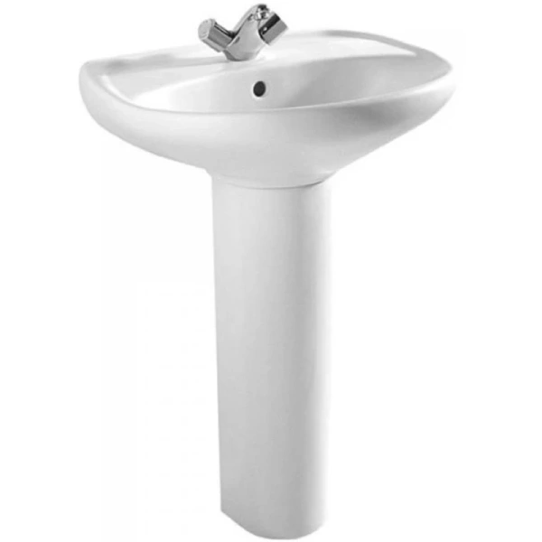 Пьедестал Jika "Lyra" 8192700000009, для ванной, керамический, белый, полукруглая форма