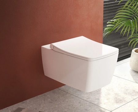 Комплект унитаза с инсталляцией Vitra Metropole 9820B003-7201 с сиденьем Микролифт и клавишей смыва Хром матовый