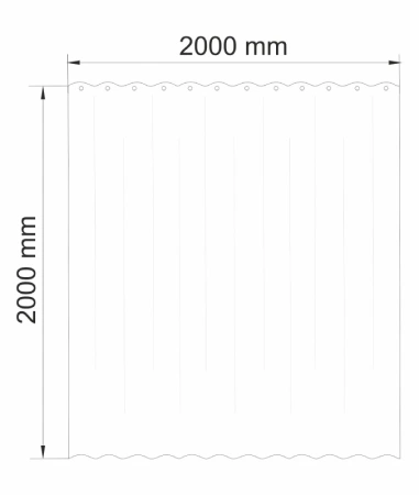 Штора для ванной WasserKraft Dill SC-39102